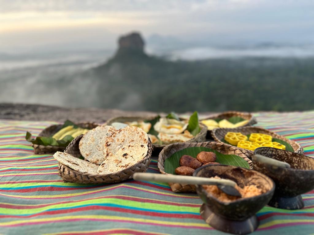 local breakfast in the nature